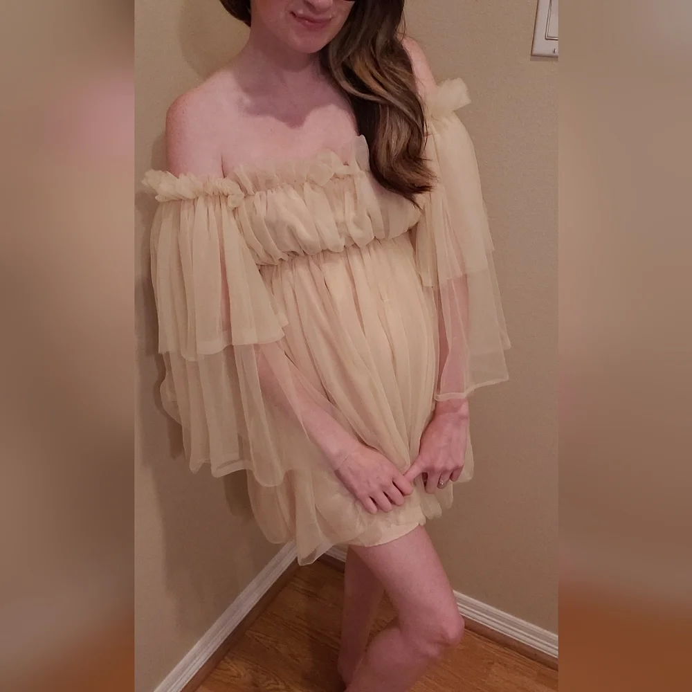 Tulle champagne dress xs - Picture 5 of 7